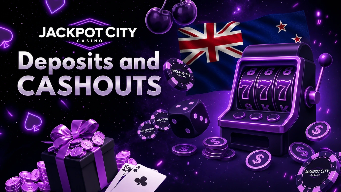 Deposits and cashouts at Jackpot City for NZ players